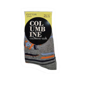 Columbine: Socks Columbine 3 Pack Skate Grey
