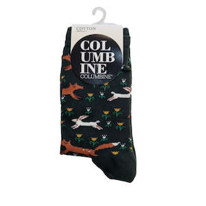 Columbine: Columbine Socks Women's Fox & Hare Crew 1 Pair