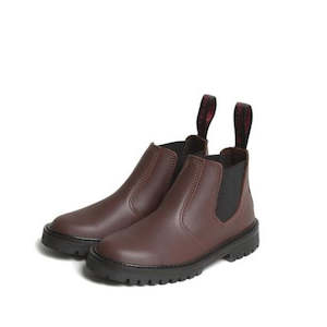 Mckinlays: Mckinlays Hunter  Pull On Boot uk 11-4 Mahogany Brown leather for kids