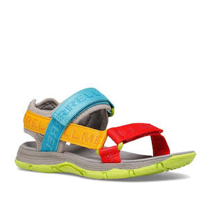 Merrell: Merrell Kids Youths Kahuna Web Sandal Grey Multi Logo