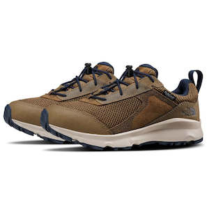 The North Face: The North Face Youths us 1-6 HedgeHog II Hiker Waterproof Utility Brown/Cosmic Blue