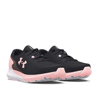 Under Armour: Under Armour UA Charged Rogue 3 Youths Grey Pink Lace Up Runner