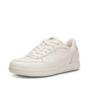 Woden: Woden Bjork Women's Leather Sneaker Blanc de Blanc White