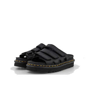 Dr Martens Sandals: Dr Martens Raine Slide Sandal Black Athena Leather