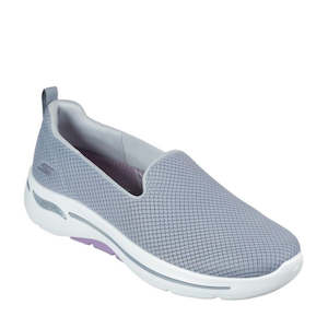 Ocu Womens Skechers Socks: Skechers Arch Fit Slip Ons Grateful Grey 124401