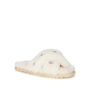 Sheepskin And Wool Slippers The Perfect Mothers Day Gift: EMU Women's Mayberry GEMS Natural Luxurious Sheepskin Scuff Slipper NOT RETURNABLE