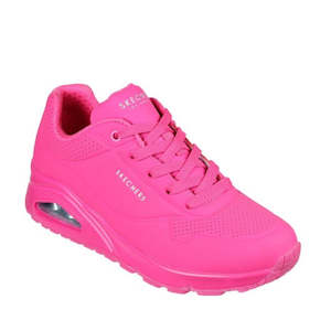 Skechers Uno Womens Trainers: Skechers Uno Night Shades Womens Trainer- Hot Pink