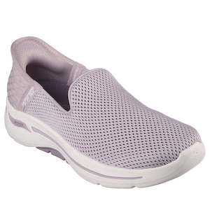Real Skechers Arch Fit Slip On Casual Shoes: Skechers Go Walk Arch Fit Slip Ins Summer Views Mauve