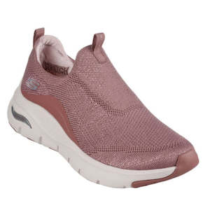All: Skechers Arch Fit Slip Ons Keep It Up Mauve CLEARANCE