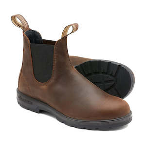 Blundstone: Blundstone 1609 Chelsea Boots Antique Brown Men Womens Durable