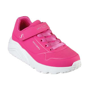 Kids Uno Trainers So Light: Skechers Kids Uno Lite Hot Pink Hook & Loop Trainer