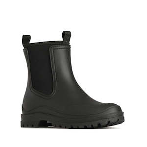 Waterproof Shoes Boots: Los Cabos Amelia Black Ankle Rain Boot Waterproof