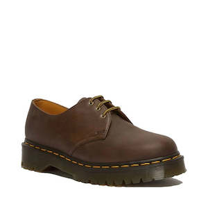 Dr Martens 1461 3 Eye Oxford Shoes: Dr Martens 1461 Bex Crazy Horse Dark Brown Gaucho