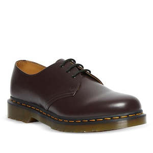 Dr Martens 1461 3 Eye Oxford Shoes: Dr Martens- 1461  Burgundy Red Smooth Leather Oxford Shoe