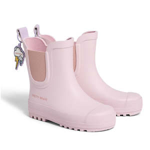 Pretty Brave: Pretty Brave Puddle Boot Ankle Rainboot Blush Pink