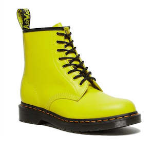 Dr Martens 1460 8 Eye Boots: Dr Martens 1460 Clash Sulphur Yellow 8 Eye Boot Smooth Leather