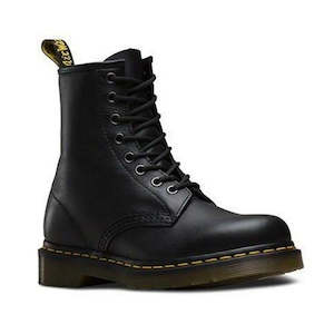 Dr Martens 1460 8 Eye Boots: Dr Martens - 1460 Black Nappa Leather Boot Mens & Womens