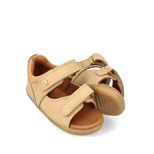 Toddlers Bobux Driftwood Leather Sandals Step Up: Bobux Step Up - Driftwood Parchment Beige 728620