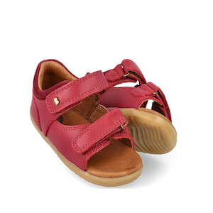 Toddlers Bobux Driftwood Leather Sandals Step Up: Bobux Step Up - Driftwood Cranberry 728619