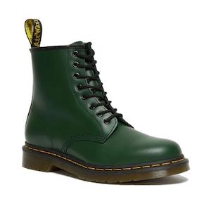 1460 Dr Martens Smooth Green Leather  8 Up Boot