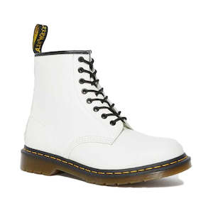 Boost All: Dr Martens - 1460 Black White Smooth Leather Boot Mens & Womens