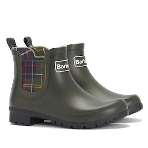 All Womens: Barbour Kingham Olive Chelsea Wellingtons Womens Rainboot