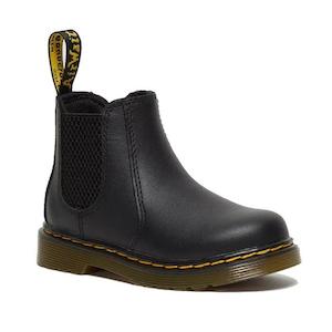 Dr Martens 2976 Chelsea Black Leather Pull On Boots: Dr Martens Toddlers 2976 T Chelsea Boot Black