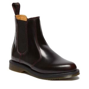 Dr Martens Flora Chelsea Boot Black Cherry Red Arcadia