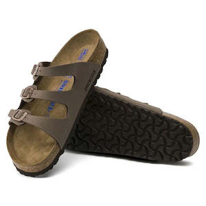 All: Birkenstock Florida Birko Flor Birkibuc Regular Width Mocca Soft Foot Bed SBF