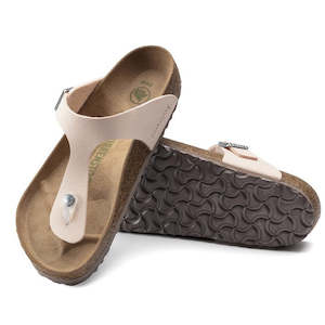 Birkenstock: Birkenstock Gizeh BirkiBuc Light Rose Pink Regular Width Vegan