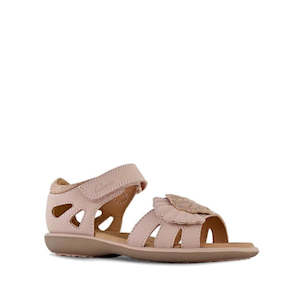 Clarks: Clarks - Girls Poppie Rose Pink Leather Sandals E Average Width