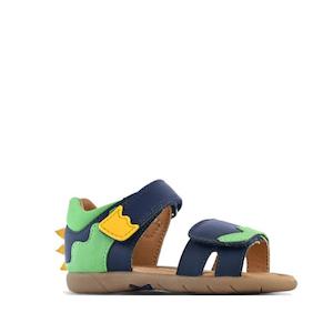 Clarks - Spence Toddlers Navy Leather Sandal E Average Width