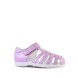 Clarks - Shelly Lilac Toddlers Leather Closed Toe Sandal