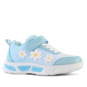 Clarks: Clarks Alessia Daisy Blue Light Up Trainer