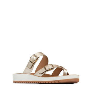 Los Cabos: Los Cabos Nins Champagne Adjustable Womens Summer Sandal