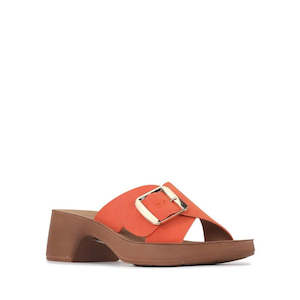 Los Cabos: Los Cabos Alegro Tangerine Wedge Platform Sandal