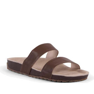Emu Nz: Emu - Lucie Scuff Slide in Espresso Brown - Leather Suede”