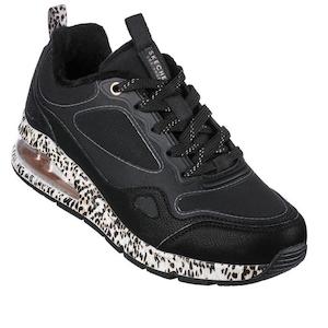 Skechers Uno 2 Golden Trim White Spot-tastic Black Leopard Clerarance