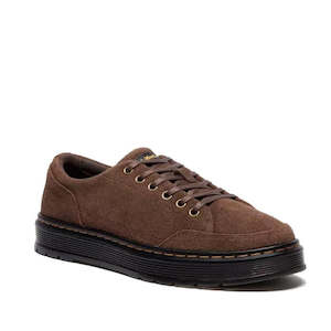 Dr Martens Brookline Shoe Dark Brown Bronx Suede 6 Eye