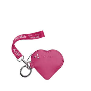 Dr Martens Doc: Dr Martens Heart Purse Keyring Fuchsia Pink Kiev Leather Bag Charm