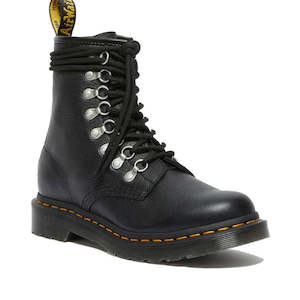 Dr Martens 1460 8 Eye Boots: Dr Martens 1460 Pascal Laced 8 up Boot Black