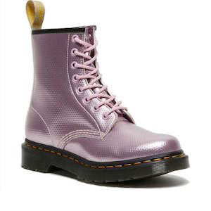 Dr Martens Vegan 1460 Pink Lavender Alumix Hex Emboss