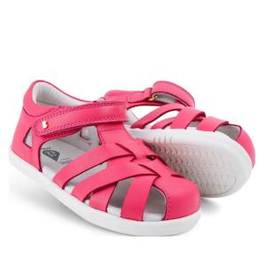 Iwalk Tropicana Ii Leather Sandal From Bobux: Bobux Iwalk IW Tropicana Sandal 634301 Guava Bright Pink