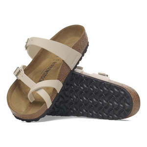 All: Birkenstock Mayari Birko Flor Sandcastle Off White Regular Width