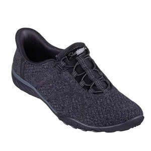 Skechers Breathe Easy Knitty Waves SLIP IN Black