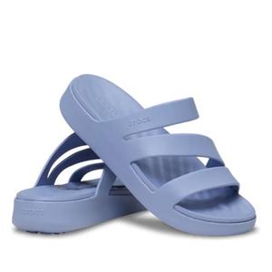 Crocs - Womens Getaway Strappy Slide Sandal Blue Haze