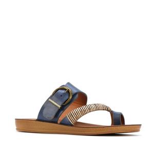 Los Cabos: Los Cabos Bria Blue Light Flexible Sandal Jandal Navy