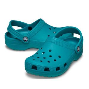 Kids Crocs Classic Clogs For Summer: Crocs Kids - Classic Clog Green Turbo Teal - Junior Youths Sizes