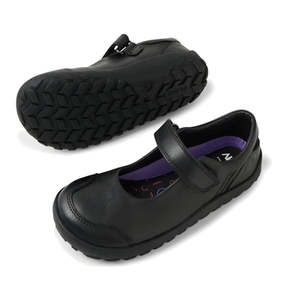 Bobux School Shoes In Black Leather: Bobux Kid+ Hula Alpha Black School Leather Mary Jane Shoe