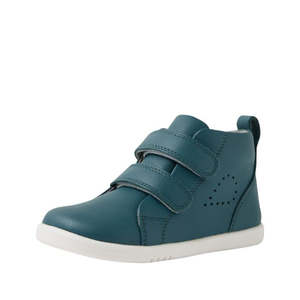 Bobux Boots Nz: Bobux IW Iwalk Grass Court Hi Leather Boot Mediterrainean Green